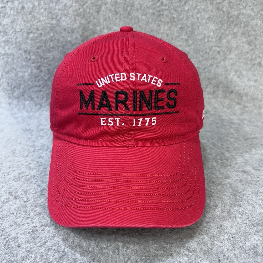 United States Marines Semper Fi Red Hat Ouray Sportswear Adjustable USMC Cap